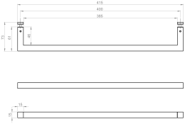 Seitlicher Handtuchhalter für Unterschranken BASIC / BASIC PLUS